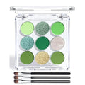 10 Colors Water Activated Face Painting Body Painting Palette, 3 Grids Color Block Palette, Water Based Face Paint Set With Brush, Rainbow Face Paint Makeup For Halloween Cosplay Party (01#)