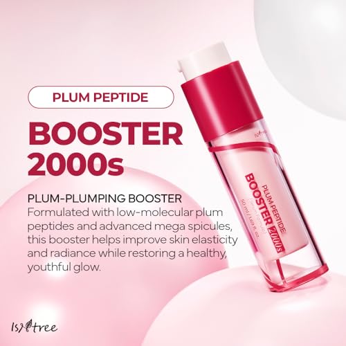 ISNTREE Plum Peptide Booster 2000s ? Firming & Hydrating Serum with Vegan Collagen & 5 Peptides ? Korean Skincare ? 50ml / 1.69 fl oz