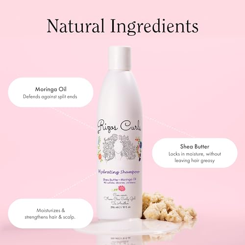 Rizos Curls Wash Day Bundle - Hydrating Shampoo & Deep Conditioner Set with Shea Butter