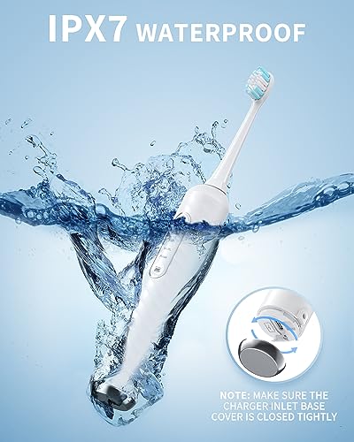 Duolosy White 2-in-1 Electric Toothbrush & Water Flosser Kit - Travel Friendly