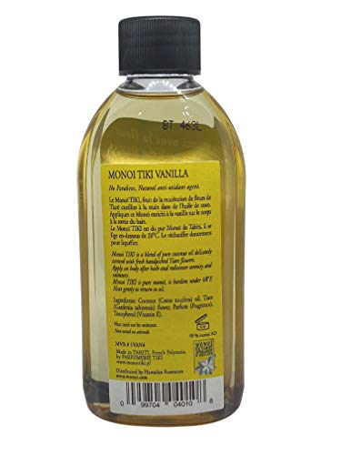 Monoi Tiare Tahiti Coconut Oil with Vanilla - 4 Oz, Pack of 2, Body & Hair Moisturizer