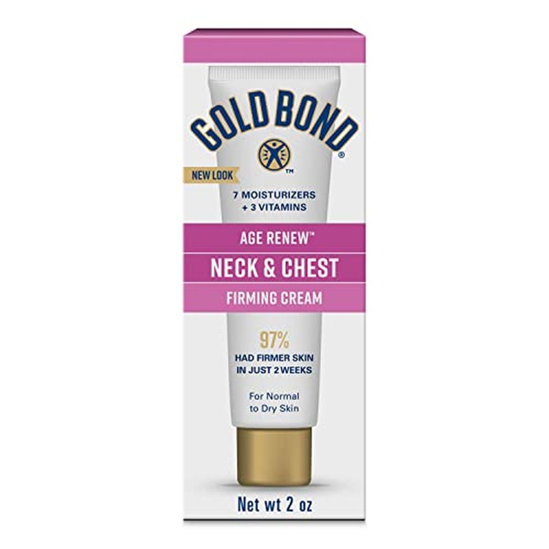Gold Bond Age Renew Neck & Chest Firming Age Renew Cream, 2 oz. & Age Renew Retinol Overnight Body & Face Lotion, with Retinol & Peptide Complex, 7 oz. & Age Renew Crepe Corrector Body Lotion, 8 oz.