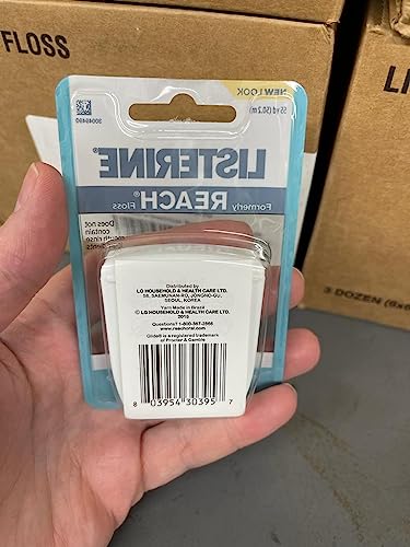 Dental Floss Cool Mint 165 Ft Pack of 6 - Effective Plaque Removal