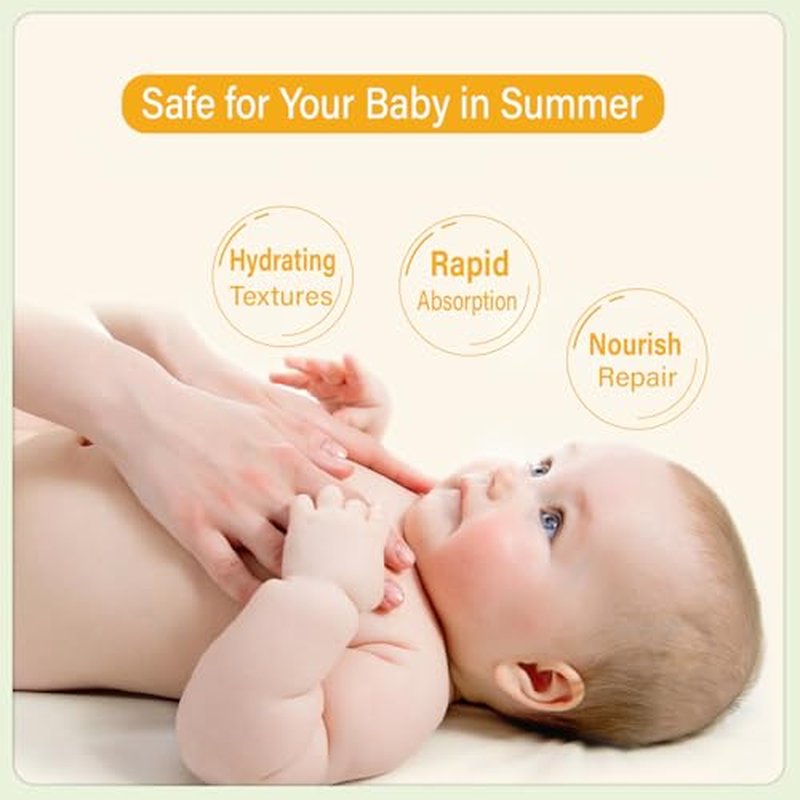 Heat Rash Care Cream for Babies | Prevents Prickly Heat, Sweat Rashes, Eczema & Skin Inflammation | Alleviating Discomfort for Babies Skin | 100ml/3.38oz (100ml/1pcs)