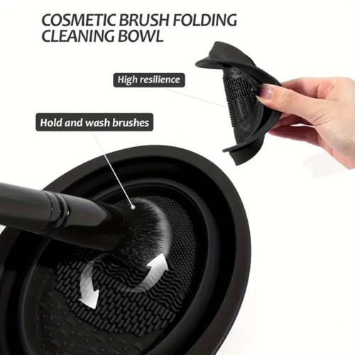 HGHDBT 47Pcs Black Makeup Brushes Set Professional Makeup Kit Multi-functional Makeup Tool Set with Facial Makeup Accessories, Foundation Makeup Brush Kit Eye and Face Make up Brushes & Tools