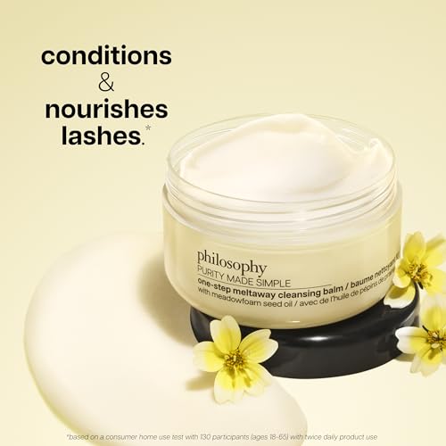 philosophy purity made simple one-step facial cleanser- with meadowfoam seed oil gently cleanses & melts away dirt, oil & stubborn makeup paraben-free face wash