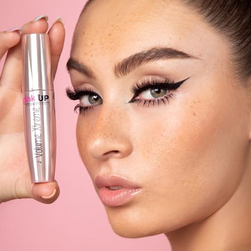 Pink Up Volume Xtreme Mascara - Black, Waterproof, Volume & Length, False Lashes Effect - PKM01
