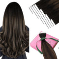 YoungSee Tape-In Hair Extensions 20 Inch for Wedding - Variation #Tape-A-#2/2/6