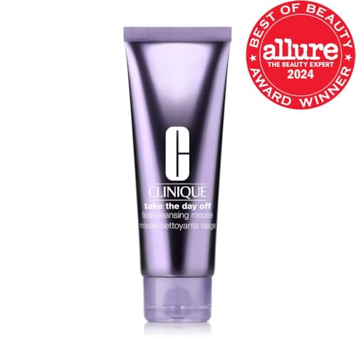 Clinique Take The Day Off Facial Cleansing Mousse with Hyaluronic Acid, Glycerin, 4.2 Fl Oz