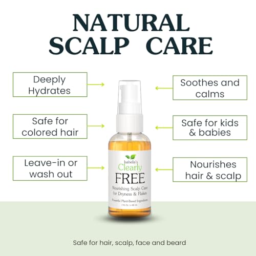 Dry Scalp Oil with Tea Tree & Lavender - 4 Oz - Soothes Flakes & Itching - Leave-In Treatment - Vegan