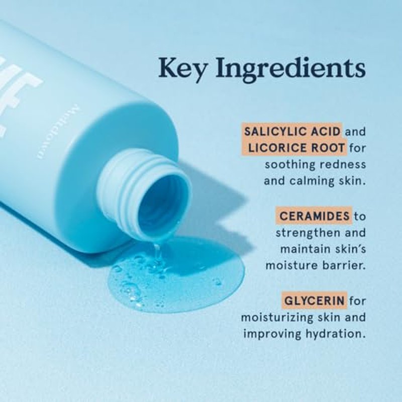 Blume Meltdown Salicylic Acid Cleanser - Balancing Gel Face Wash for Oily Skin - Hydrating Facial Cleanser with Glycerin & Ceramides - Non-Stripping & Makeup-Removing Skin Care (6 oz)