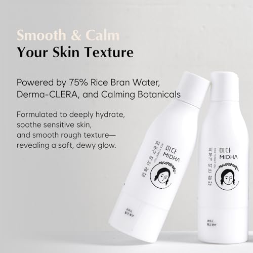 MIDHA RICE MILK LOTION, 6.76fl.oz/200ml, Deep Hydration, Soothing Care, Lightweight Nourishment ? Smooth Skin Texture, Radiant Finish, Glowing Complexion