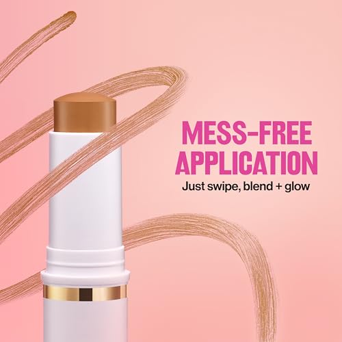 Revlon Glimmer Tinted Moisturizer Stick for Face, Lightweight Foundation, Hydrating Skincare-Infused Makeup, 120, 0.31 oz