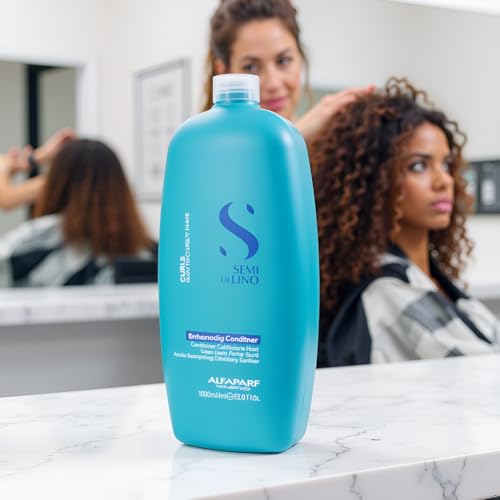 Alfaparf Milano Semi Di Lino Curls Hydrating Conditioner 33.8 Fl Oz - Reduces Frizz & Humidity Protection