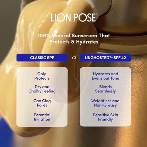Tinted Mineral Sunscreen SPF 42 for Face & Body - Reef Safe, Moisturizing Lotion