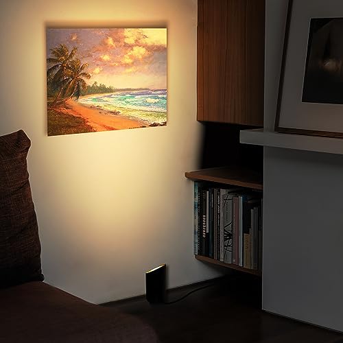 Black 5W Indoor Floor Uplight with GU10 Bulb - 4 Pack