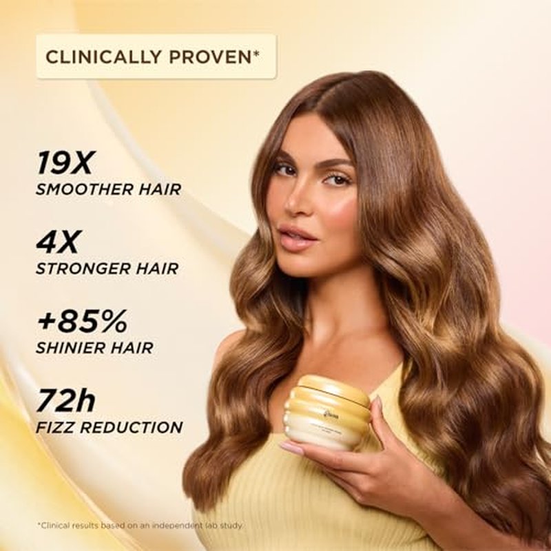 Gisou Honey Gloss Ceramide Therapy Hair Mask Mini ? Deep Repair & Hydration with Mirsalehi Honey, Ceramides & Hyaluronic Acid, 2.5 fl oz