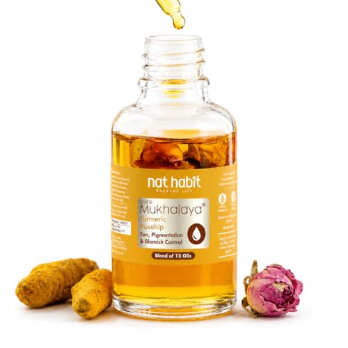 Natural Face Oil for Tan & Blemish Control - 13 Cold Pressed Oils, 30ml