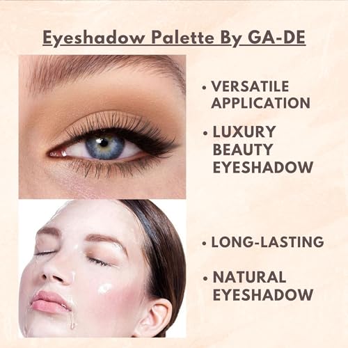GA-DE Velveteen Eyeshadow Palette 45 - Light to Deep Shades, Matte & Shimmery Finishes - 0.286 oz - Field Of Dreams Variation
