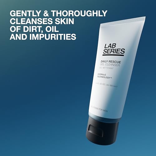 Lab Series Men's Foaming Face Wash - Hydrating Gel Cleanser for Skin, 3.4 fl oz