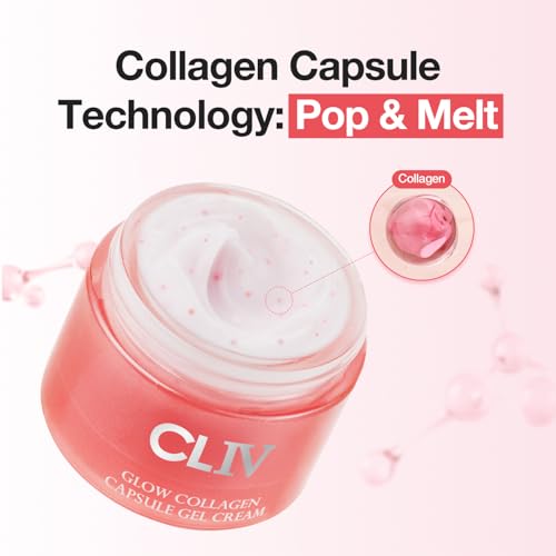 CLIV Glow Collagen Capsule Gel Cream – 8-Layer Hyaluronic Acid Moisturizer