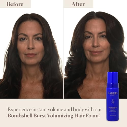 Nakery Ocean Burst Hair Foam - Volumizing Mousse for Curly & Straight Hair