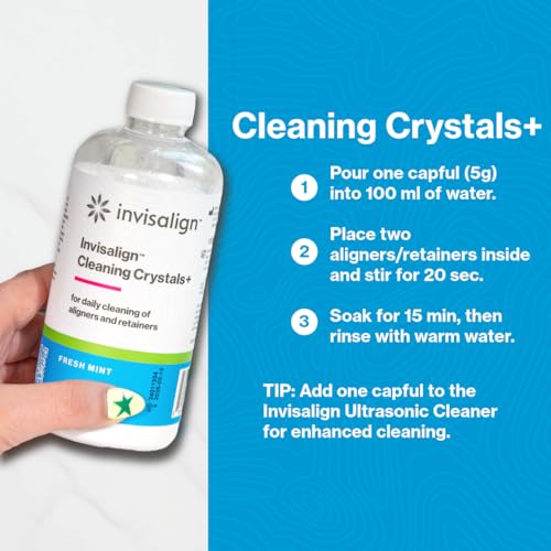 Invisalign Retainer & Aligner Cleaning Crystals+ - 1 Pack with Mint Flavor