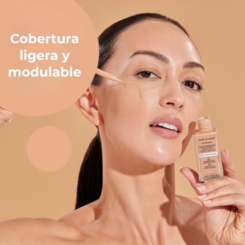 wet n wild Bare Focus Skin Tint, 5% Niacinamide Enriched, Buildable Sheer Lightweight Coverage, Natural Radiant Finish, Hyaluronic & Vitamin Hydration Boost, Cruelty-Free & Vegan - Fair Beige