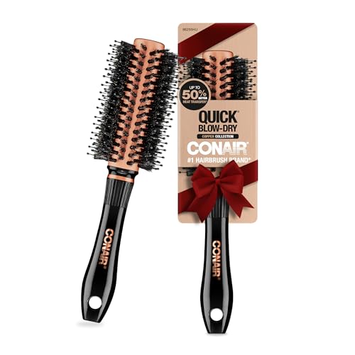 Conair Copper Collection Round Hair Dryer Brush - Blow Out Styler for Voluminous Looks