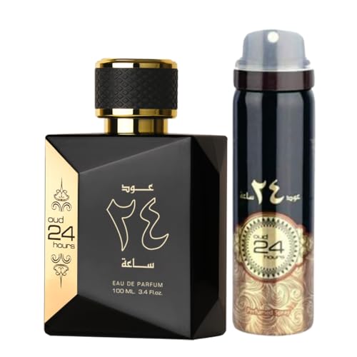 Ard Al Zaafaran Oud 24 Hours Gift Set – Unisex EDP 3.4oz + 1.6oz Deodorant