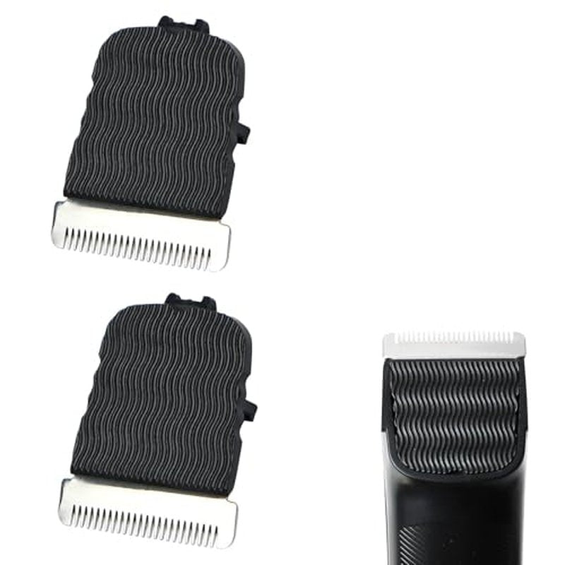 2 Pack Replacement Blade Head for Manscapes Lawns Mowers Series 2.0 3.0 4.0, Hygienic Snap-In Groin Hair Trimmer Blades with Skin Protect Tech