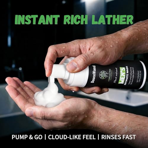Men's Intimate Wash ? pH Balanced Foaming Tea Tree Groin Cleanser, Odor Control with Agave & Licorice, Refreshing Body Wash ? 5 Fl Oz