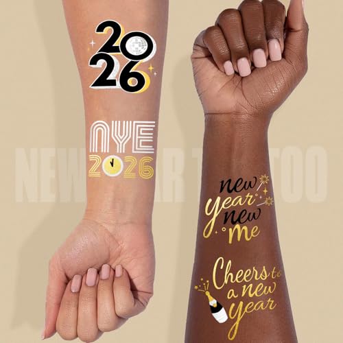 4E's Novelty Easter Temporary Tattoos 144 Pack Pre Cut - Non Toxic Easter Basket Stuffers, Goodie Bag or Egg Fillers Fake Sticker Tats for Kids and Adults, Party Favors Supplies Crafts Games
