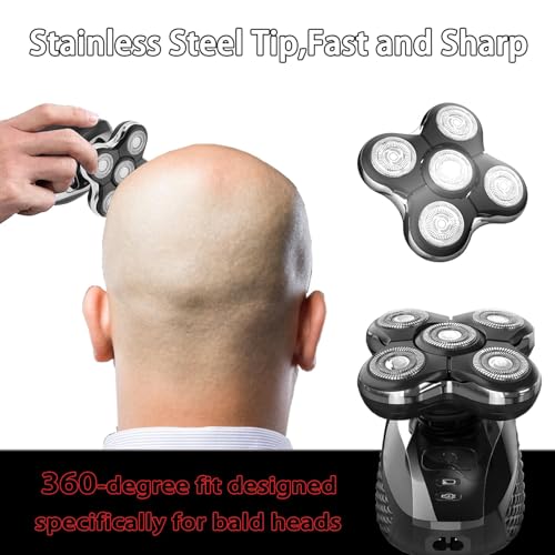 Pro Replacement Head Compatible with Remington Balder Pro Head Shaver XR7000, with 5 Dual-Track Cutter Heads, Precision Electric Shaving for Bald Men (3P)