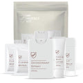 8-Piece TSA-Approved Travel Toiletries Essential Kit | Personal Hygiene Kit with Deodorant, Lotion, Lip Balm & Face Wipes | Travel Size for Airplane, Gym, Hotel, Airbnb, Camping- My Protect Kit