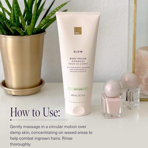 European Wax Center Aloe Vera Body Polish - Moisturizing & Exfoliating Scrub for Dry Sensitive Skin, 6.7oz