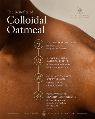 Colloidal Oatmeal Powder 32oz - Gentle Soothing Bath & Skincare for Sensitive Skin - Organic Baby & Adult Use