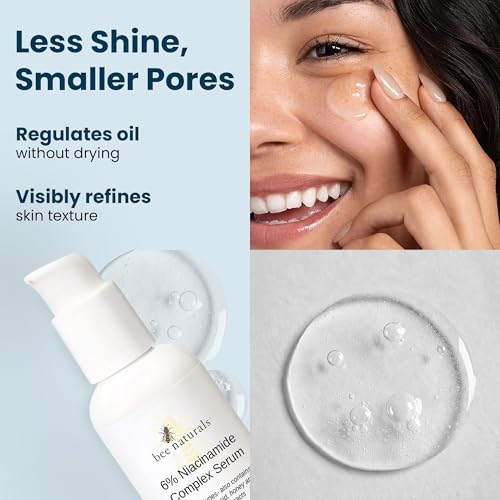 Niacinamide Face Serum with Hyaluronic Acid & Honey - Hydrating & Pore Minimizer, 2 fl oz