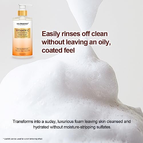 Brightening Body Wash with Vitamin C & Hyaluronic Acid – Dull Skin Relief