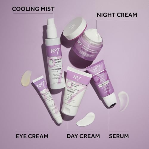 No7 Menopause Night Cream - Hydrating & Firming Overnight Skincare for Sensitive Skin