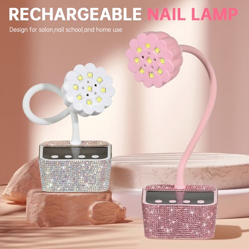 Cordless UV LED Nail Lamp for Gel Nails - Pink Diamond Variation