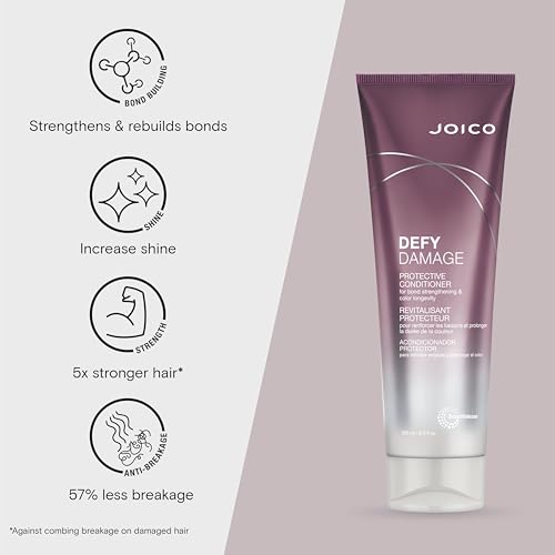 Joico Defy Damage Protective Shampoo & Conditioner | For Color-Treated Hair | Strengthen Bonds & Preserve Hair Color | With Moringa Seed Oil & Arginine