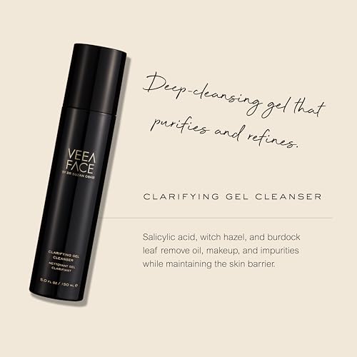 Veea Face by Dr. Suzan Obagi - Clarifying Gel Cleanser | Exfoliating, Refreshing, Soothing | Deep Cleansing without Stripping the Skin (5 fl oz | 150 ml)