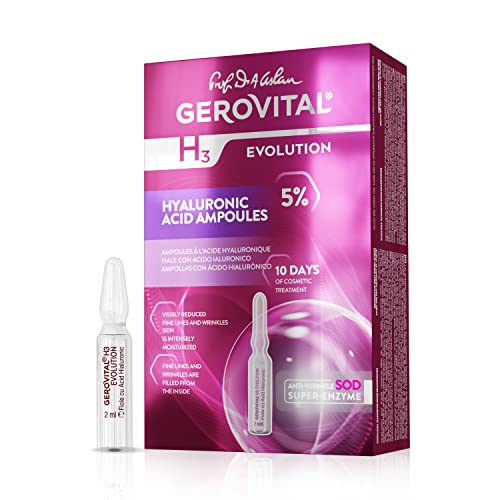 Hyaluronic Acid Serum for Face & Neck - Anti-Aging Ampoules, 10 Single Doses