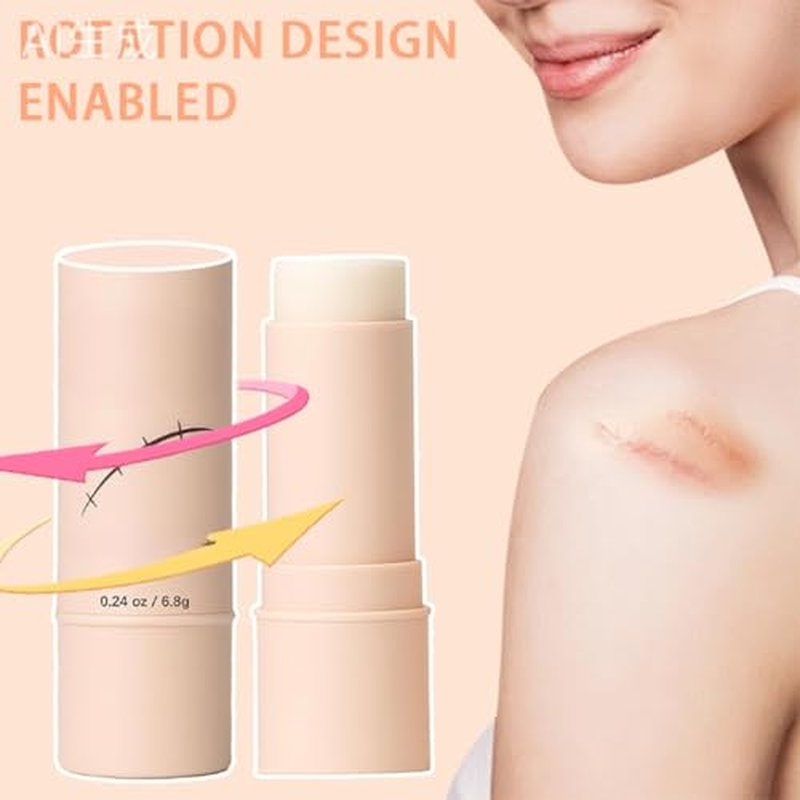 60% Stick. Thick Solid Velvety Film for Scars. Formula Infused with Centella Asiatica Extracts and Vitamin E. Soothing and Occlusive