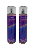 Bath & Body Works Secret Wonderland Fragrance Mist Pack of 2 8oz Women’s Body Spray