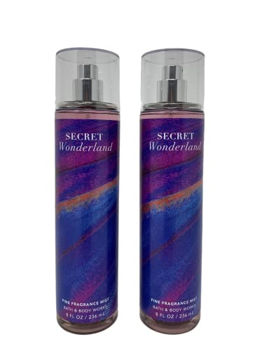 Bath & Body Works Secret Wonderland Fragrance Mist Pack of 2 8oz Women’s Body Spray