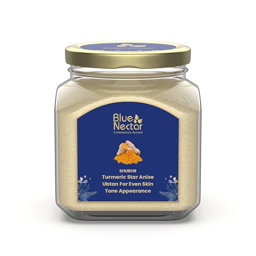 Blue Nectar Turmeric Ubtan Powder for Sun Tan Removal & Skin Radiance – Natural Indian Face Mask