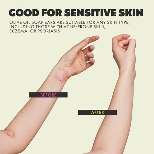Skin Said Yes Greek Olive Oil Bar Soap 8 Pack - 7.2 oz Luxury Natural Hand & Body Soap