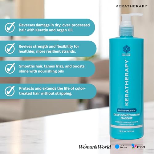 Deep Conditioning Hair Mask with Keratin, Jojoba & Walnut Oil - 16.9 fl oz